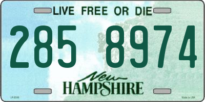NH license plate 2858974