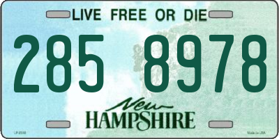 NH license plate 2858978