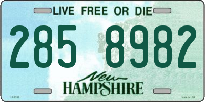 NH license plate 2858982