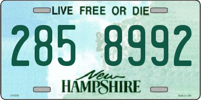 NH license plate 2858992