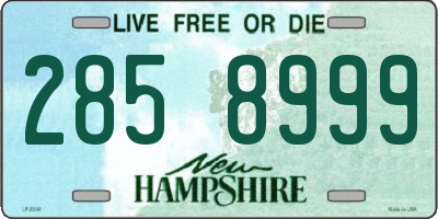 NH license plate 2858999