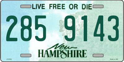 NH license plate 2859143