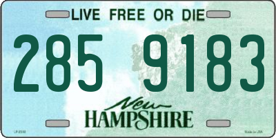 NH license plate 2859183