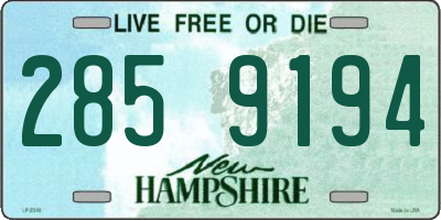NH license plate 2859194