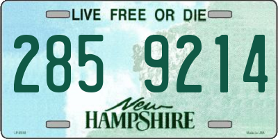 NH license plate 2859214