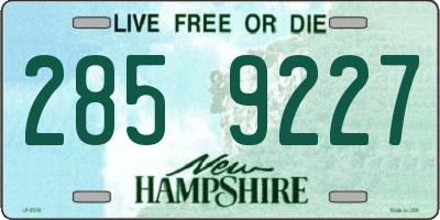 NH license plate 2859227