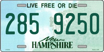 NH license plate 2859250
