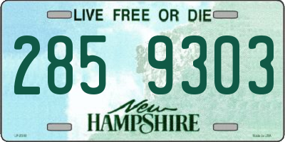 NH license plate 2859303