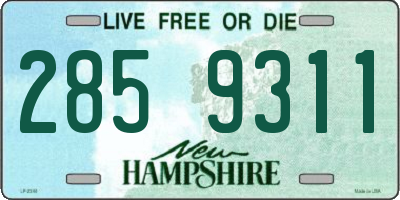 NH license plate 2859311