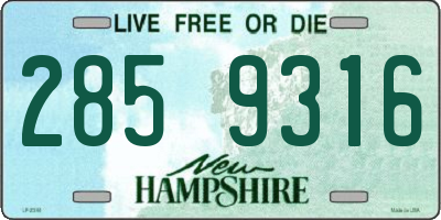NH license plate 2859316
