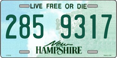 NH license plate 2859317