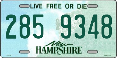 NH license plate 2859348