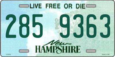 NH license plate 2859363