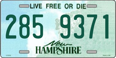 NH license plate 2859371
