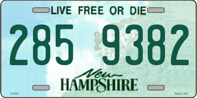 NH license plate 2859382