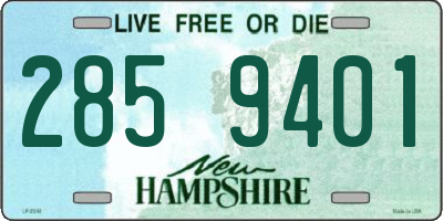 NH license plate 2859401