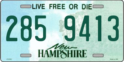 NH license plate 2859413