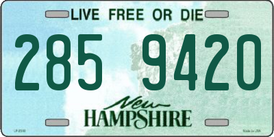 NH license plate 2859420