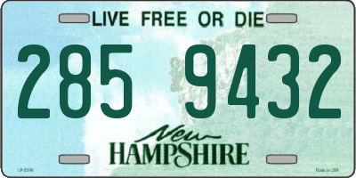 NH license plate 2859432