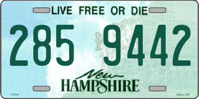NH license plate 2859442