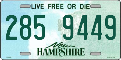 NH license plate 2859449