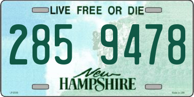 NH license plate 2859478