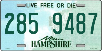 NH license plate 2859487