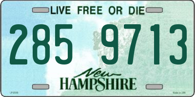 NH license plate 2859713