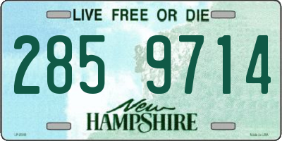 NH license plate 2859714