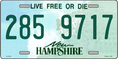 NH license plate 2859717