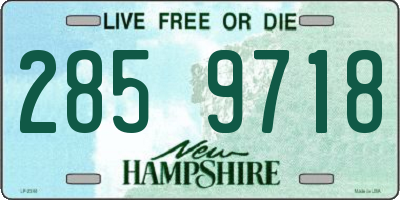 NH license plate 2859718