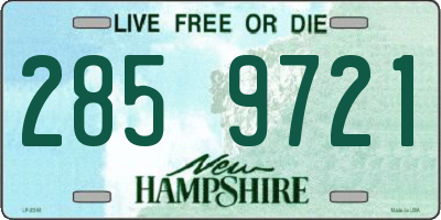 NH license plate 2859721