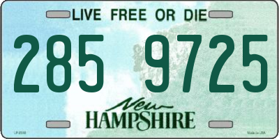 NH license plate 2859725