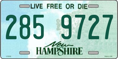 NH license plate 2859727