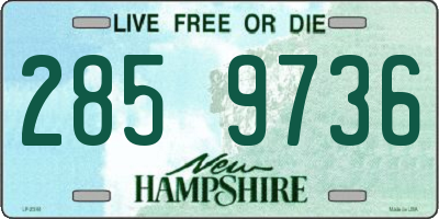 NH license plate 2859736