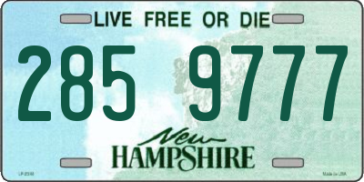 NH license plate 2859777