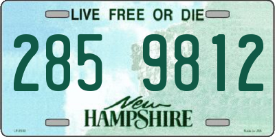 NH license plate 2859812