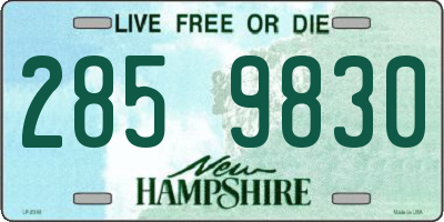 NH license plate 2859830