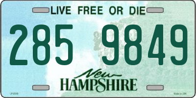 NH license plate 2859849