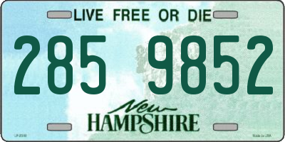 NH license plate 2859852