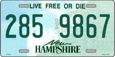 NH license plate 2859867