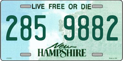 NH license plate 2859882