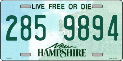 NH license plate 2859894