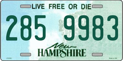 NH license plate 2859983
