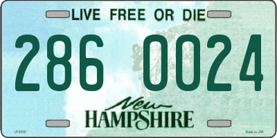 NH license plate 2860024