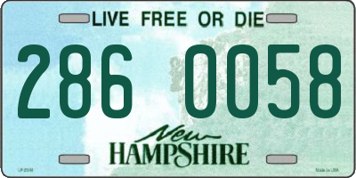 NH license plate 2860058