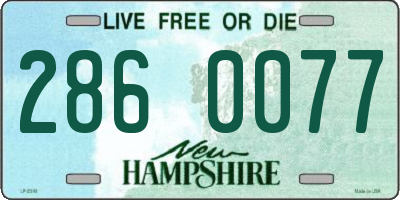 NH license plate 2860077