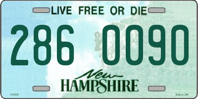 NH license plate 2860090