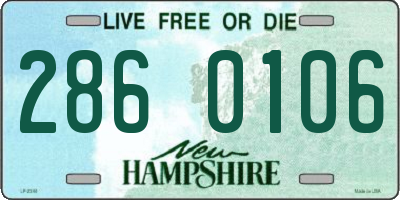 NH license plate 2860106