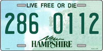 NH license plate 2860112